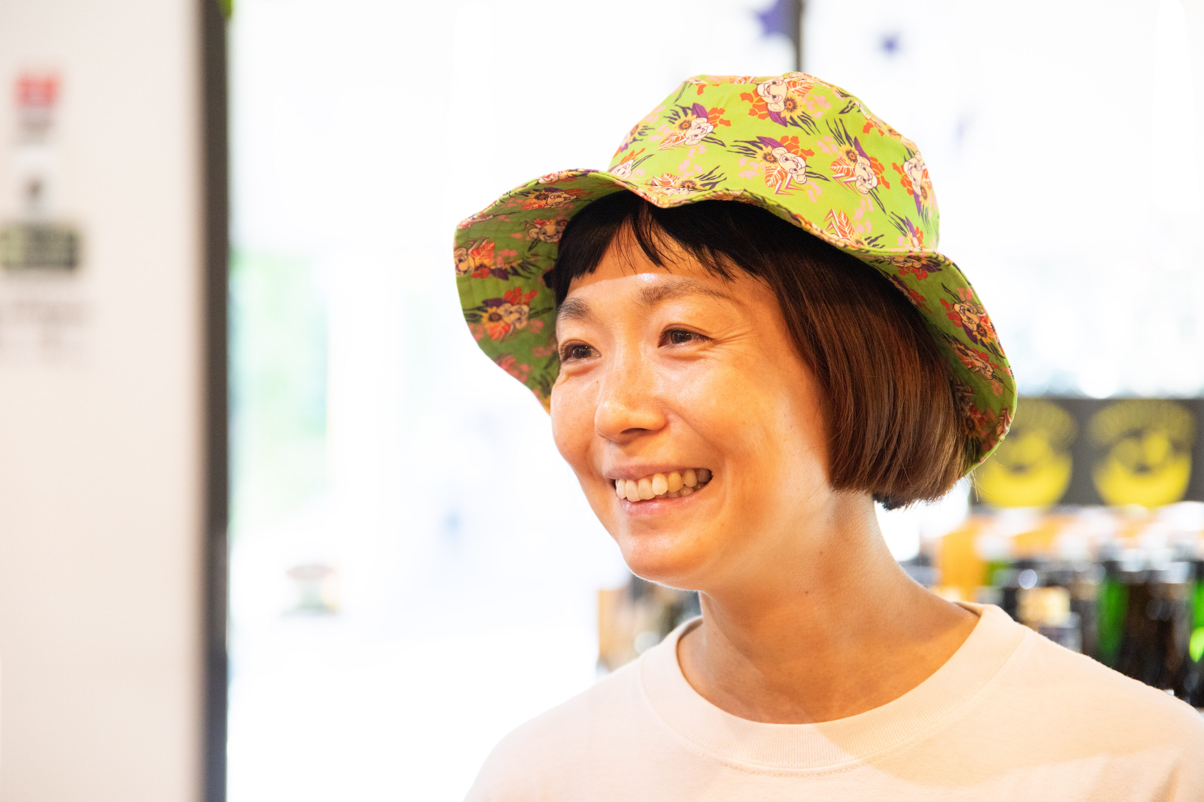 【写真】インタビューに答えるまいさん