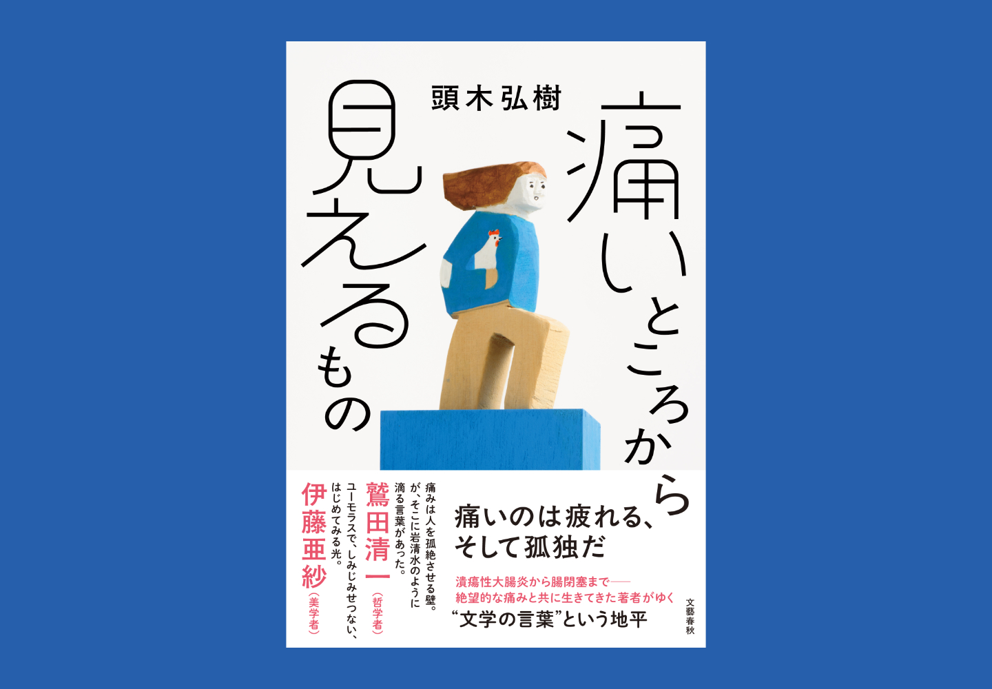 【画像】書影。帯に、痛いのは疲れる、そして孤独だ、の文字