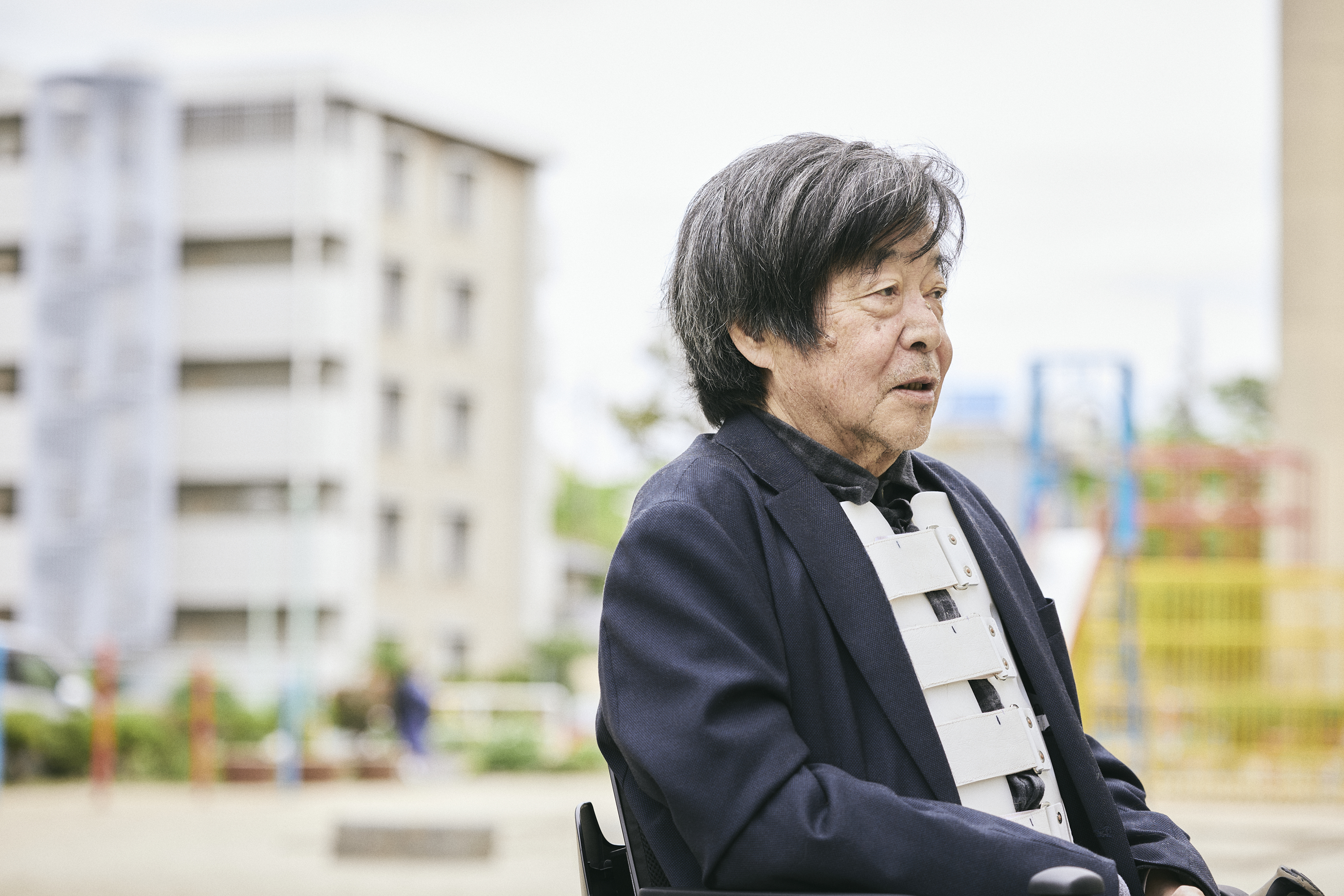 【写真】インタビューにこたえるさいとうさん