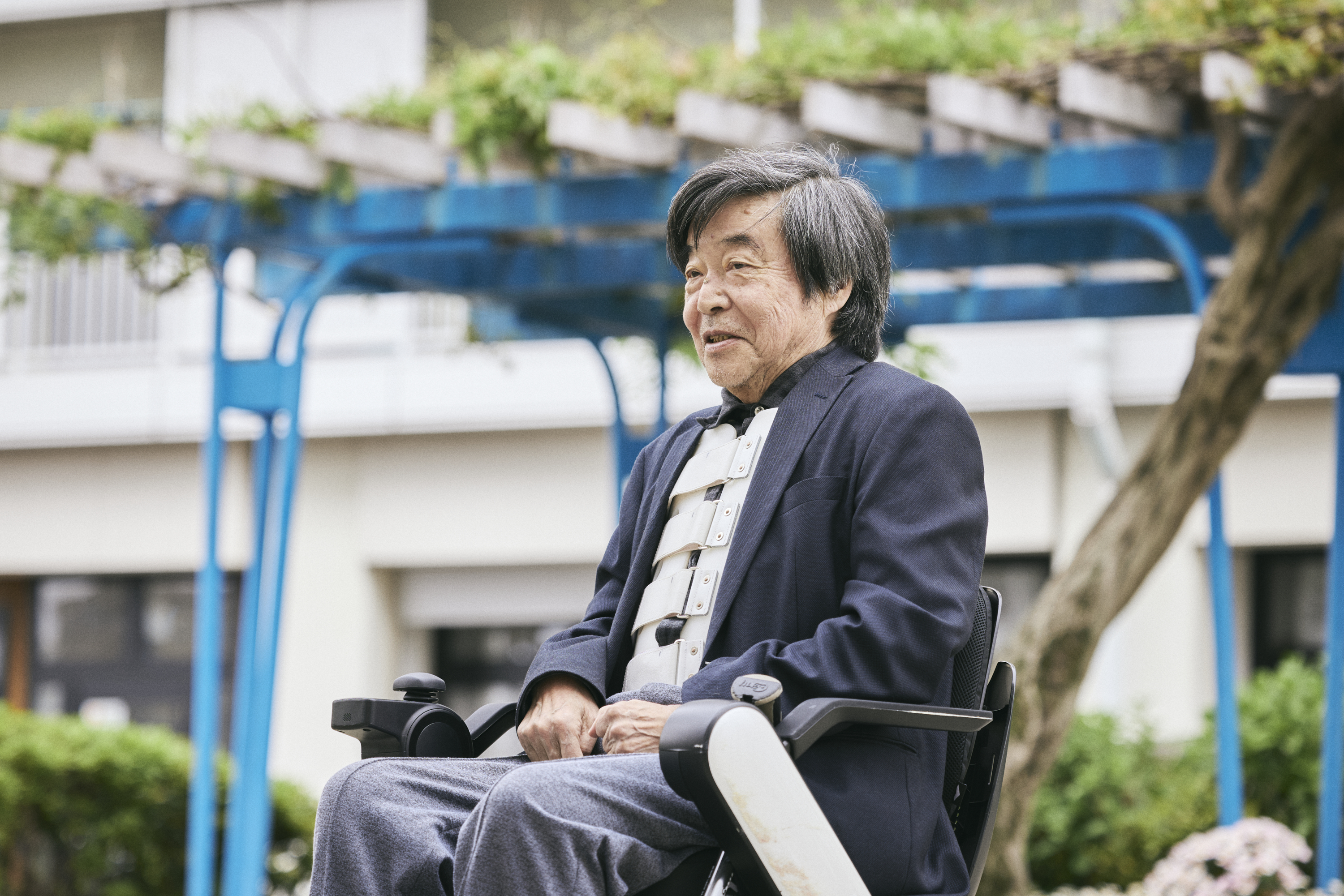 【写真】インタビューにこたえるさいとうさん