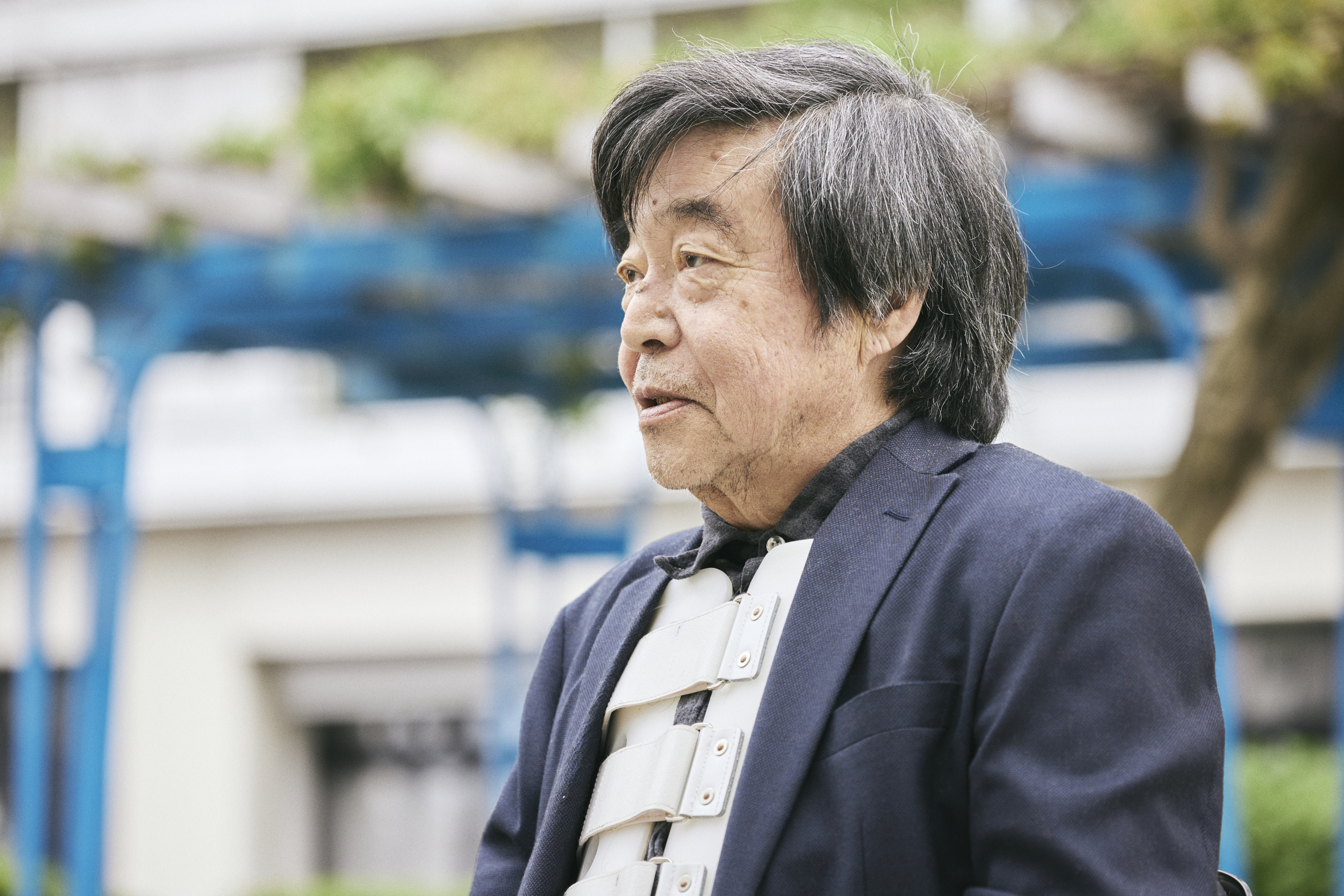 【写真】インタビューにこたえるさいとうさん